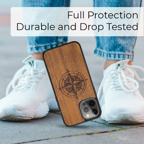 Axion unique wooden compass phone case